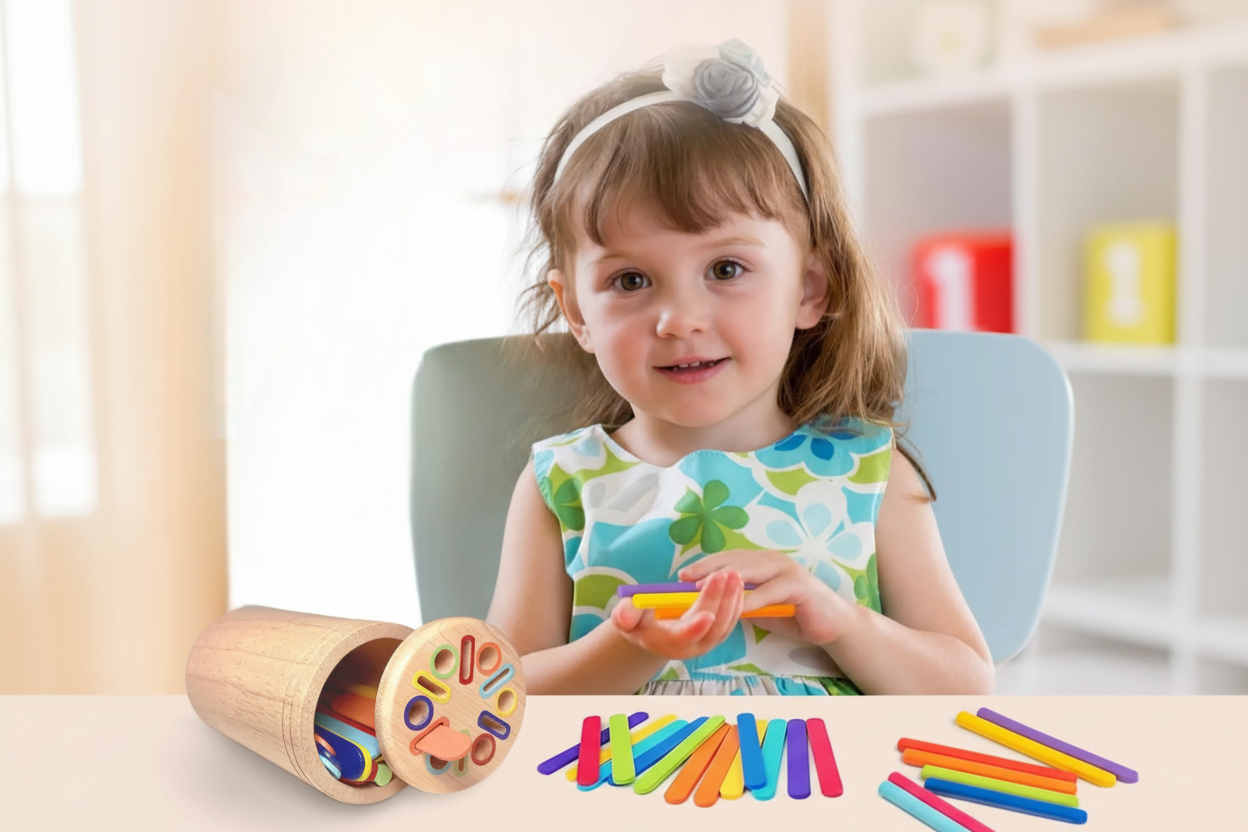 Jouet d'apprentissage en bois (2-5ans)