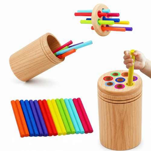 Jouet d'apprentissage en bois (2-5ans)
